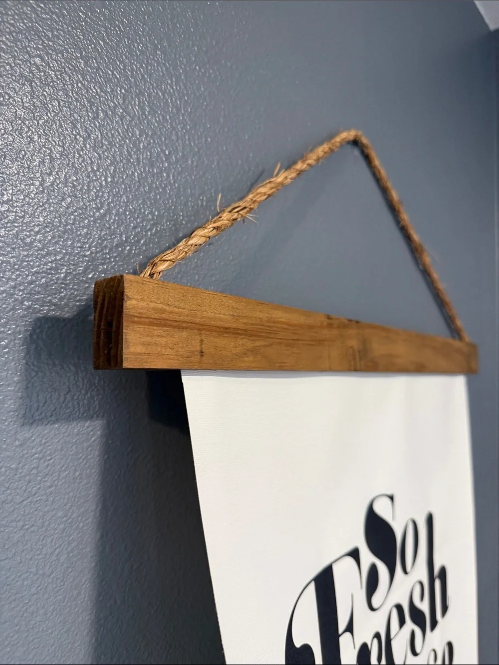 So Fresh So Clean Black and White Wall Hanging